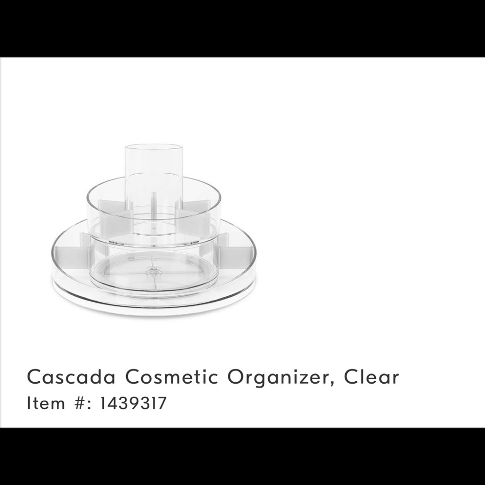 New west elm acrylic cosmetic organizer